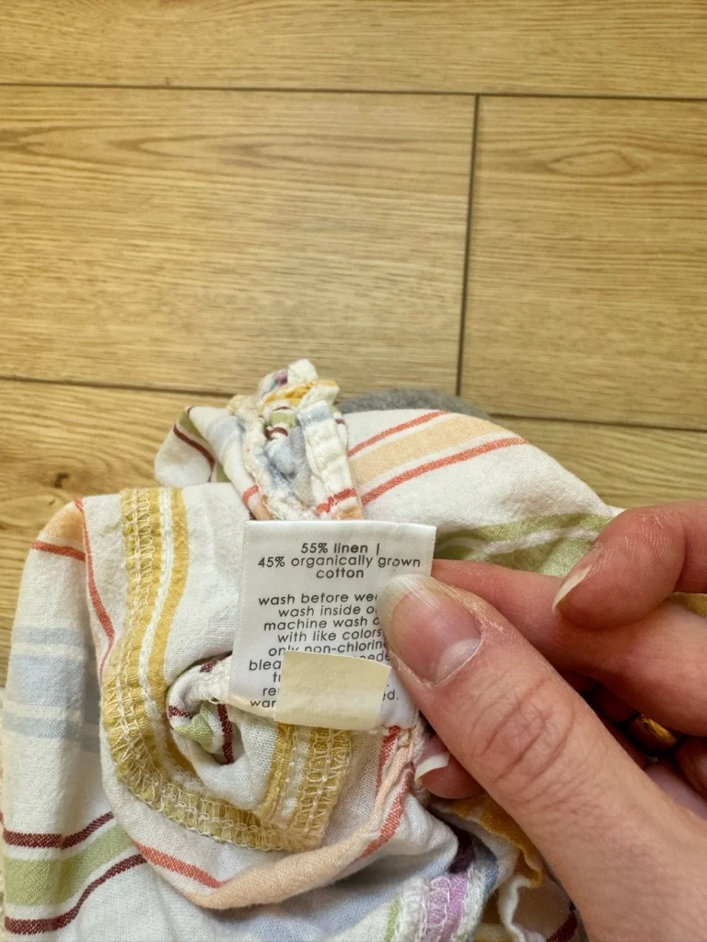 little co. linen romper 6 months